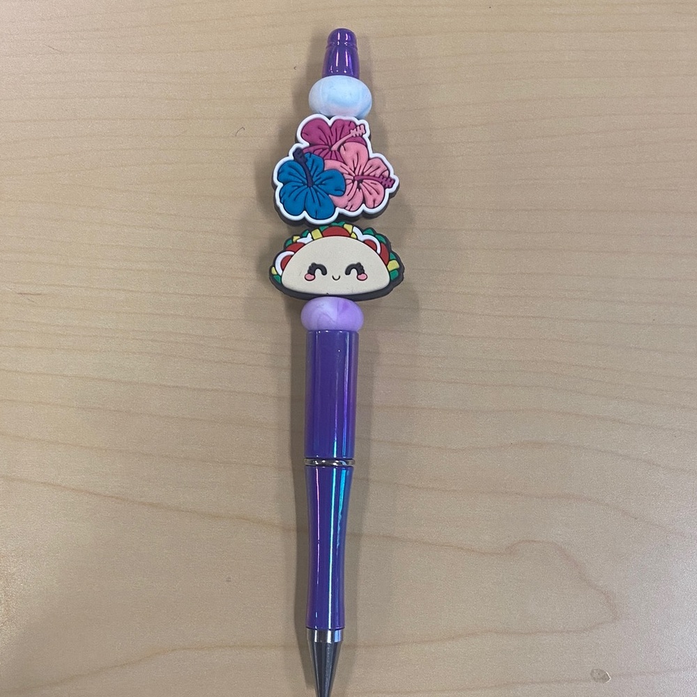 🍭Cute Taco pen with Flowers